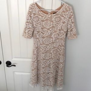 Mikarose Lace Overlay Dress